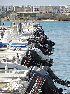 lodičky, lodní motory, námořní, motorové čluny, dok, Marina, přístav