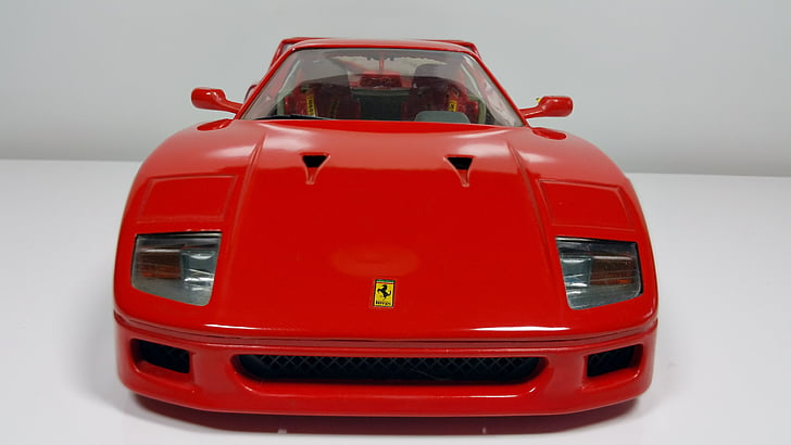 Ferrari, Auto, röd, modell bil, bil, landfordon, sportbil