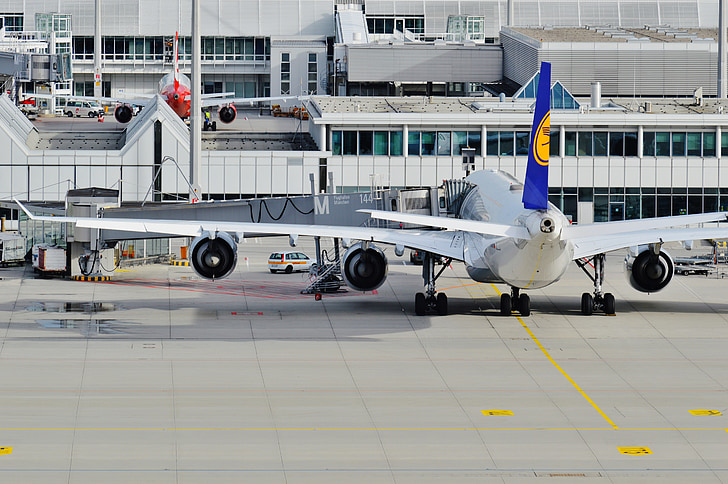 avión, Aeropuerto, volar, aviones de pasajeros, viajes, Munich, Aviación