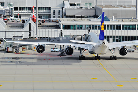 aviões, Aeroporto, voar, aviões de passageiros, viagens, Munique, aviação