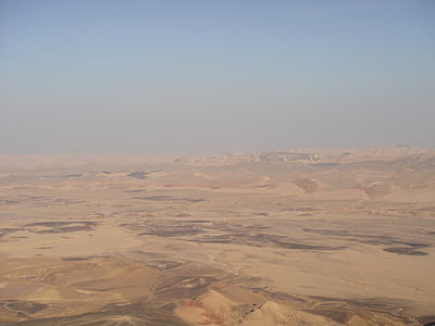 사막, neguev, 이스라엘, 모래, 핫, 미트 제 페 라몬