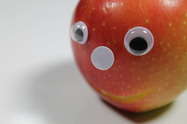 Apple, tvár, ovocie, obrázok, obstfigur, chutné, jeseň