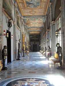 Palais du grand maître, intérieur, espace, Moyen-Age, ornement, décoré, Château