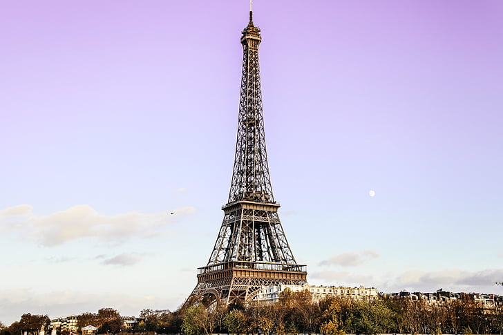 Architektura, budova, město, Eiffelova věž, vysoká, orientační bod, Památník