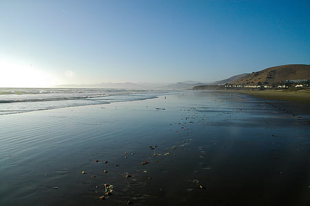 Kalifornia, Plaża, Pacyfiku, morze, wody, Wybrzeże, piasek