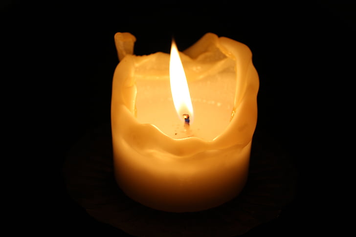 κερί, πένθος, φως των κεριών, φλόγα