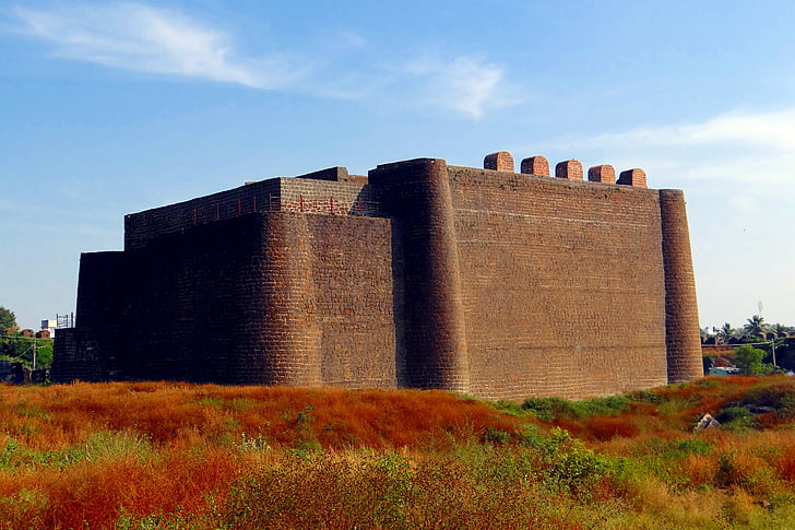 gulbarga fort, bahmani dünastia, Indo-Pärsia, arhitektuur, Karnataka, India, Citadel