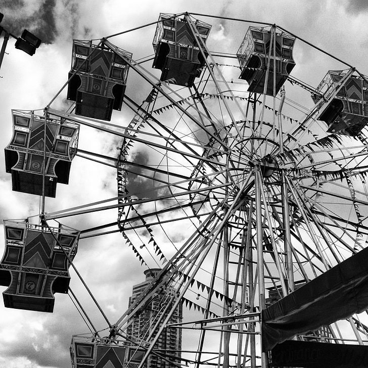 panoramsko kolo Wiener Riesenrad, zabaviščni park, tematski park, zabaviščni, karneval, vožnja, Ferris