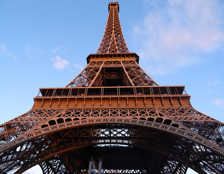 Paris, Torre, céu, Eiffel, França, Europa, Torre Eiffel