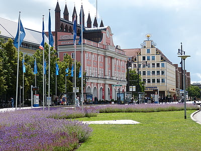 Rostock, Mecklenburg, City, Mecklenburg pomerania de vest, clădire, Hanseatic city, arhitectura