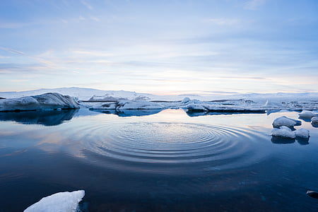 Арктика, море, вода, лед, плаващ, природата, Северна