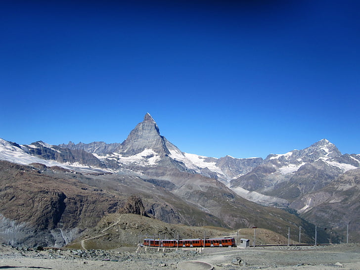 Schweiz, Mountain, natur, Alpine, Matterhorn, sne, Zermatt