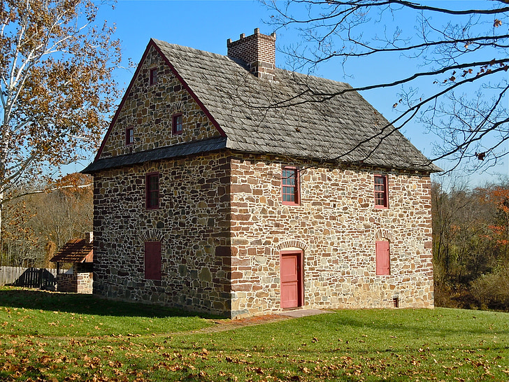 Henry antes, rumah, Pottstown, Pennsylvania, batu, bangunan, bersejarah