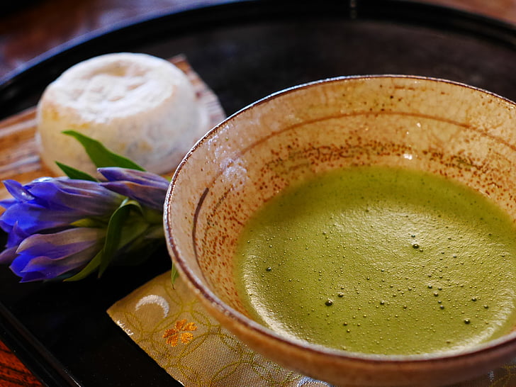 Japan, japansk stil, japansk mat, matcha grönt te, grönt te, teceremonin, tehuset