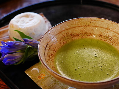 Japāna, japāņu stilā, japāņu ēdienu, Matcha Zaļā tēja, Zaļā tēja, tējas ceremonija, tējas namā