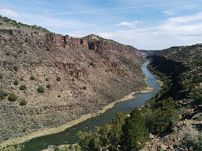Rio grande, avvolgimento, Valle, gola, Nuovo Messico, fuga, galleggiante