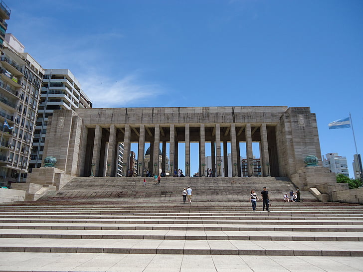 nationale vlag memorial, Argentinië, Rosario, Amerika, Landmark