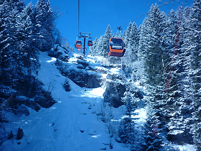 tuyết, màu xanh, dãy núi, cảnh quan, nền tảng, Trượt tuyết