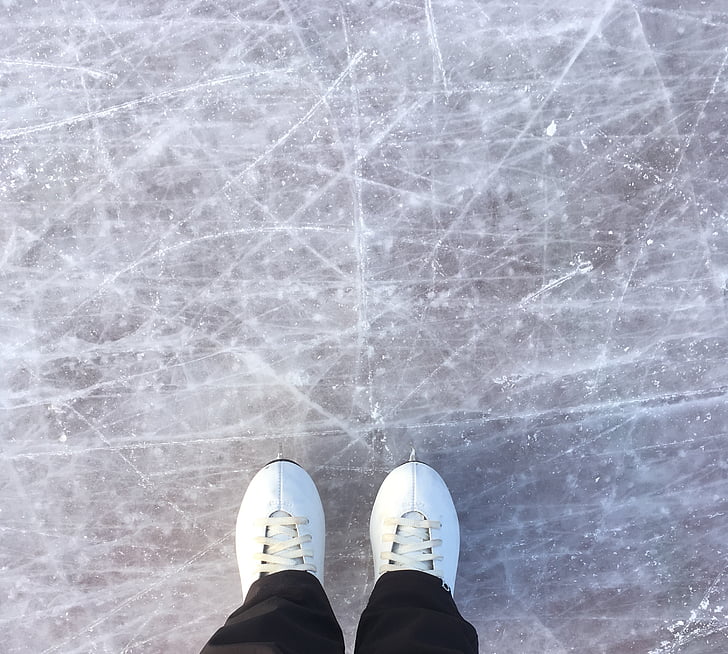 ice, skating, winter