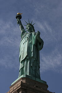 estatua de, Dom, América, Isla de Ellis