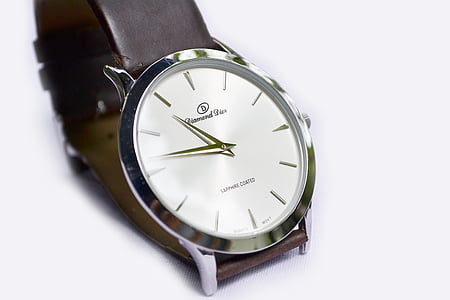 tid, Watch, armbåndsur, ur, vækkeur, enkelt objekt, isoleret