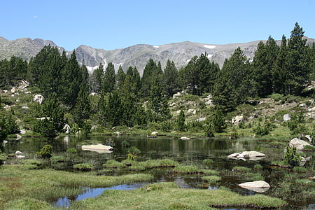 bergsee, pyrenees, moor, mountain landscape, landscape, south of france, mountain