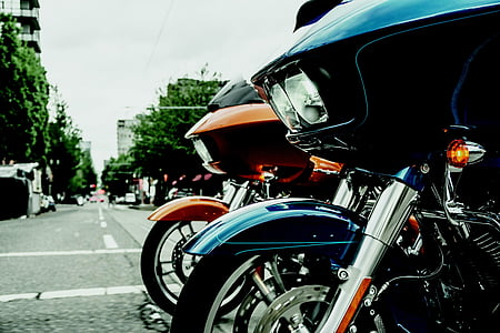 Harley, harley-davidson, motocikls, motors, braukt, Transports, transportlīdzekļa