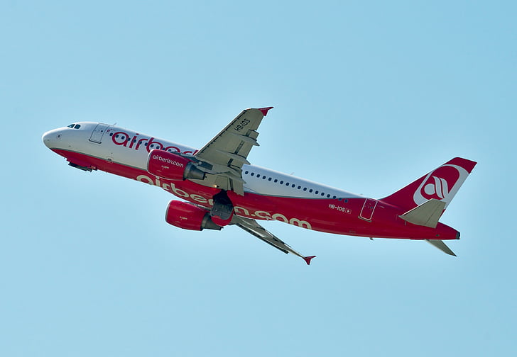 Airbus a320, Air berlin, fly, flyve, flyer, Sky, PASSAGERFLY