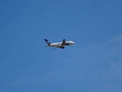 航空機, イーグル azure, 翼, 青い空, クリア, 旅客機, 旅客機