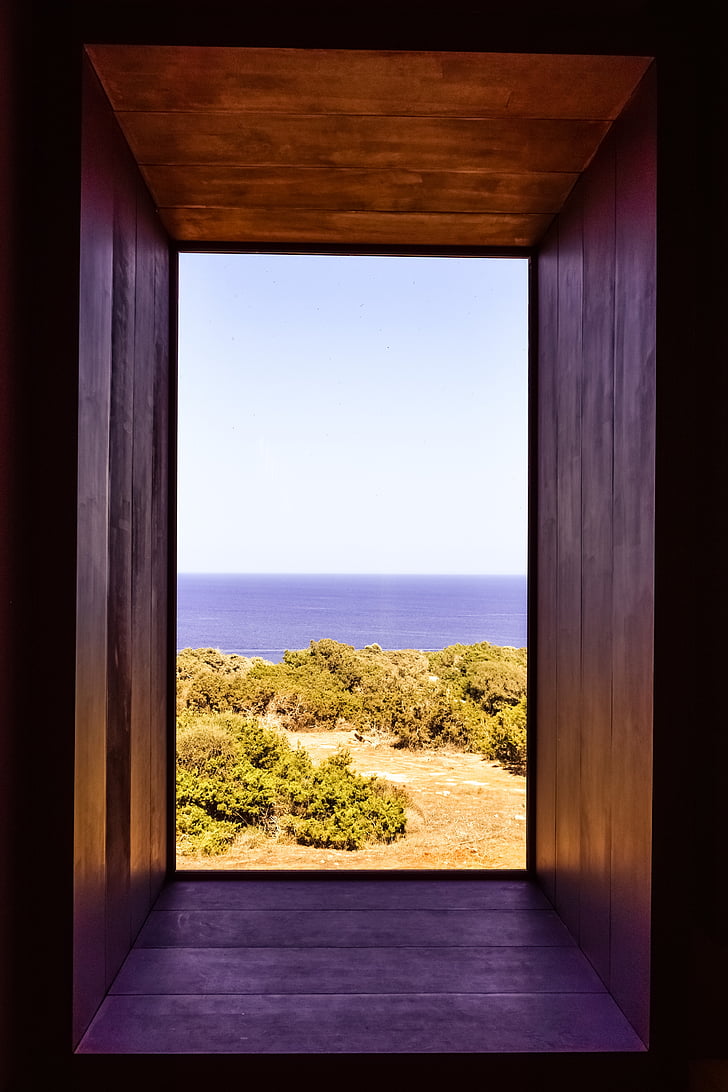 ablak a természet, építészet, modern, design, környezeti Múzeum, a Cavo greko, Ciprus