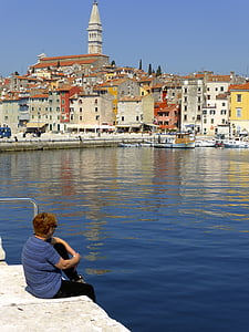 al costat del mar, Piran, Port, Mediterrània, veure, ciutat, pintoresc