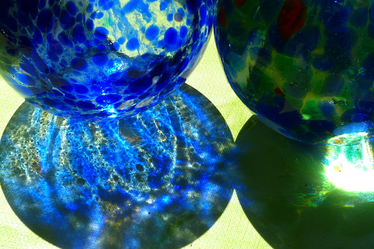 vidro, esfera de vidro, lichtspiel, Sparkle, luz, sol
