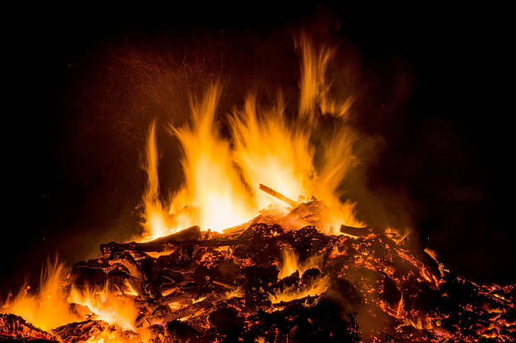 fire, campfire, easter fire, flame, burn, wood, fire - Natural Phenomenon