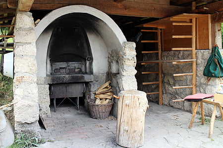 オーブン, 石窯, 木炭オーブン, 木材, パン オーブン, ガーデン, 自然