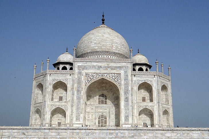 Taj mahal, UNESCOs nettsted, verden rart, hvit marmor, monument, minnesmerke, arkitektur