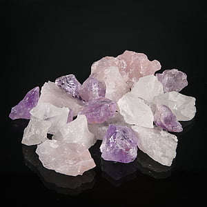 kivet, Crystal, helmiä, kivennäisaineita, mineraali, violetti, geologia