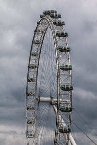 london, england, london ferris wheel, london eye, ferris wheel, gondola, places of interest