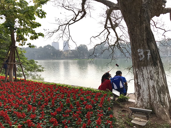 Hanoi, søen, viet, Vietnam, City, rejse, Asien