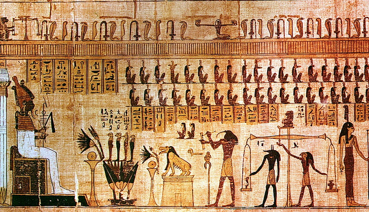 Egypten, papyrusruller, Royals