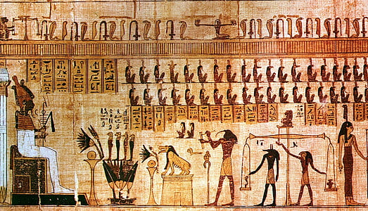 Egipte, papirs, reials