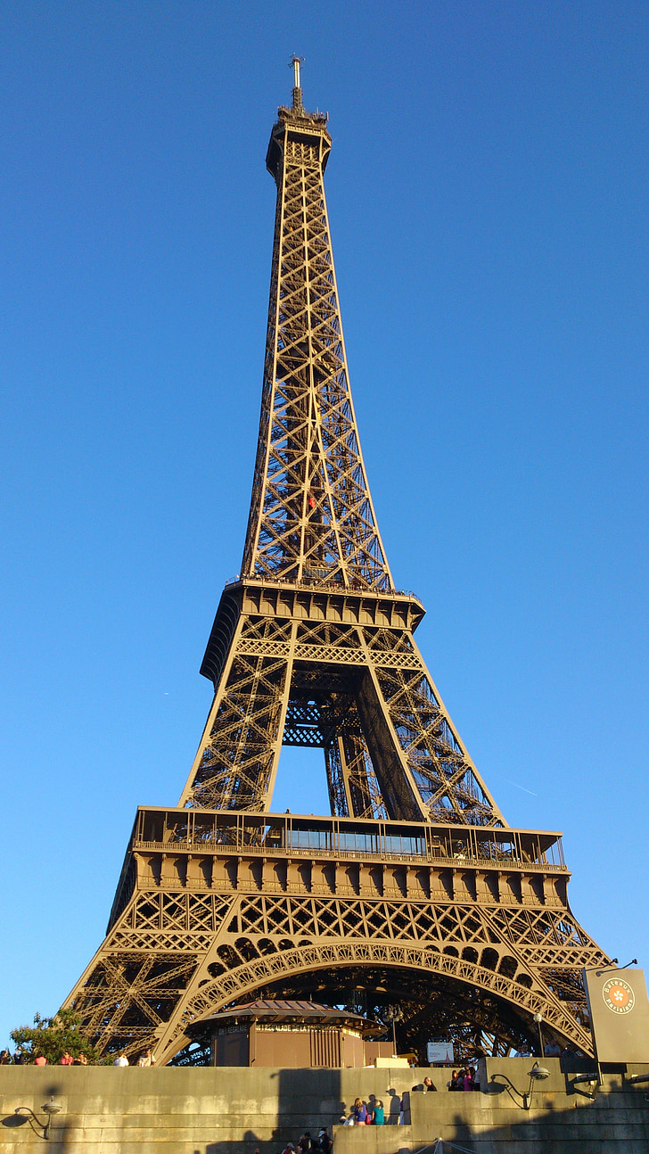 Ейфелева вежа, Париж, Франція, Архітектура, вежа, Expo, Будівля
