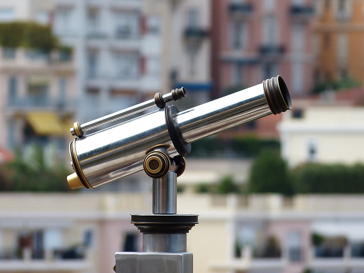 telescope, by looking, view, optics, vision, overview, outlook