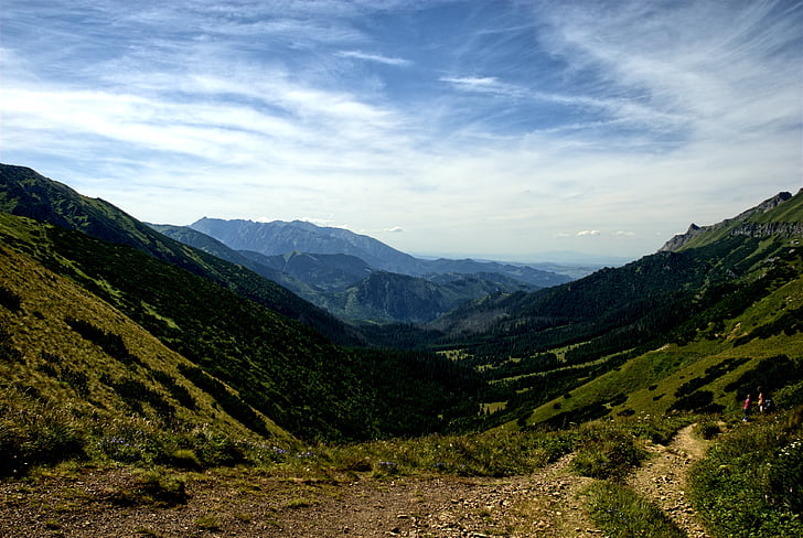 Tatry, Slovakiet, landskab, ovenfra, bjerge, Se, natur