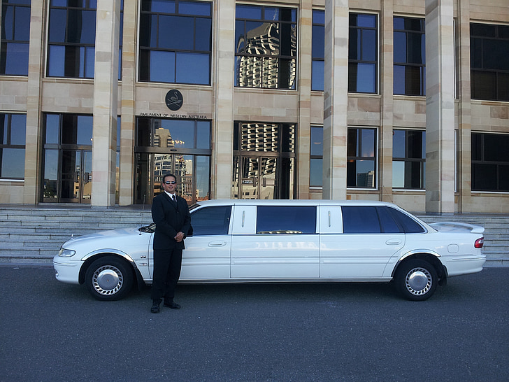 limousin, bil, luksus, limo, kjøretøy, transport, sjåfør