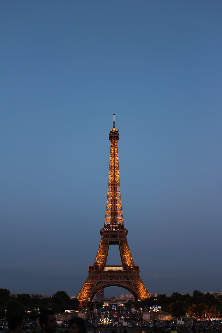 Eiffeltornet, Paris, arkitektur, Frankrike, turism, landmärke, berömda