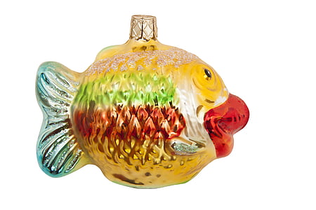 ornamenti di Natale, pesce di Natale, weihnachtsbaumschmuck, Natale, ornamento di Natale, dipendono dal, Sparkle