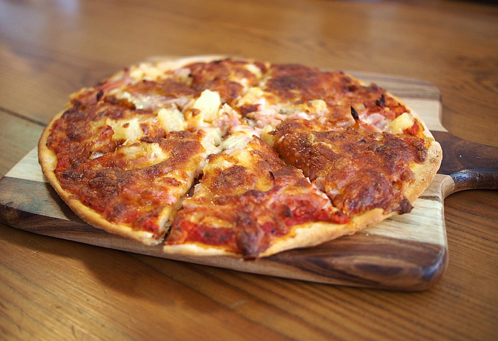 Πίτσα, Μεσημεριανό γεύμα, γεύμα, τροφίμων, ψημένο, Ιταλικά, κομμένο σε φέτες