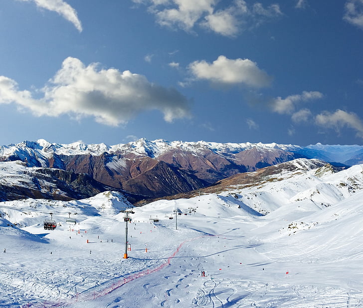 esquí, esquís, neu, l'hivern, esport, esquiador, muntanya