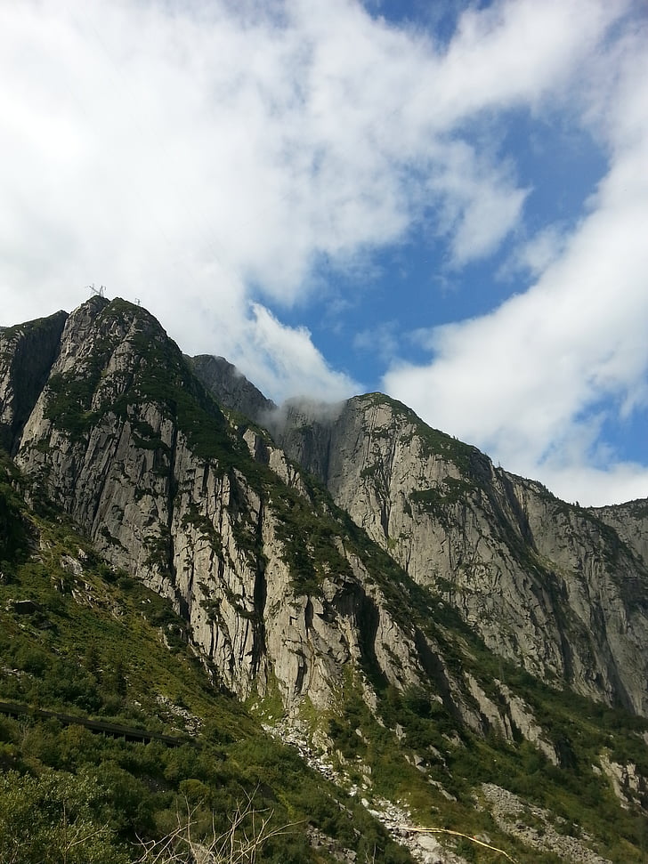 Bergen, landschap, Alpine, berg, natuur, scenics, buitenshuis