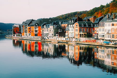 mestu Dinant, Belgija, mesto, Urban, fjord, reka, vode